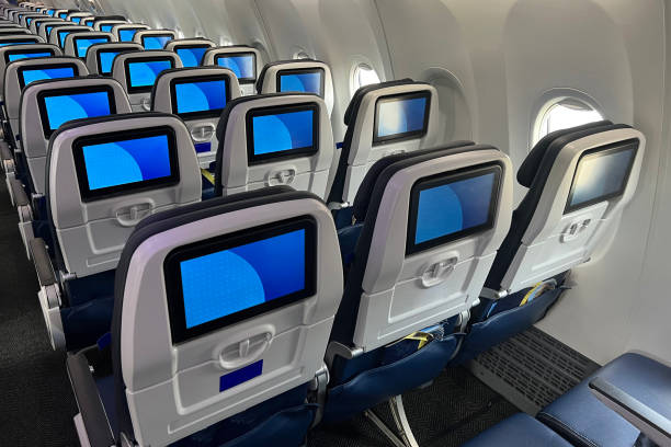 istock Airplane's seats seen before the flight 1395595593