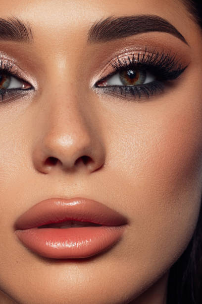 istock Beautiful woman with perfect make-up 1395597136