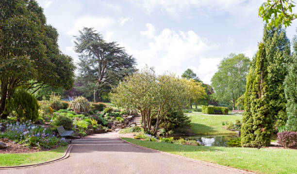 istock Park bridge and pond in Somerset 1395597264