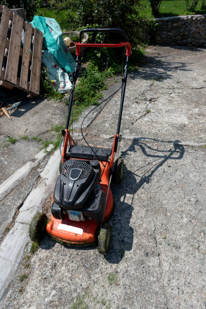 istock lawn mower machine for cutting lawn grass 1395600062