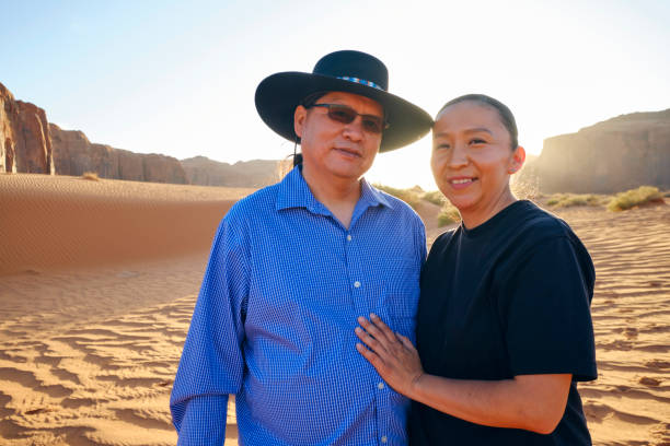 istock Couple in Monument Valley 1395601691