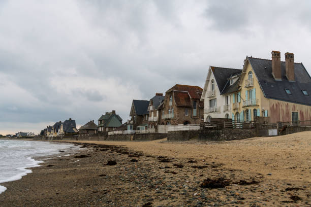 istock Urville-Nacqueville beach and houses 1395605541