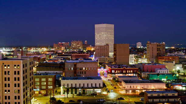 istock Downtown Galveston, Texas - Drone Shot 1395605762