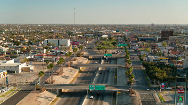 istock Aerial View of Interstate 35 in Laredo, Texas 1395606827