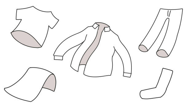Laundry White Created with Illustrator. tシャツ stock illustrations