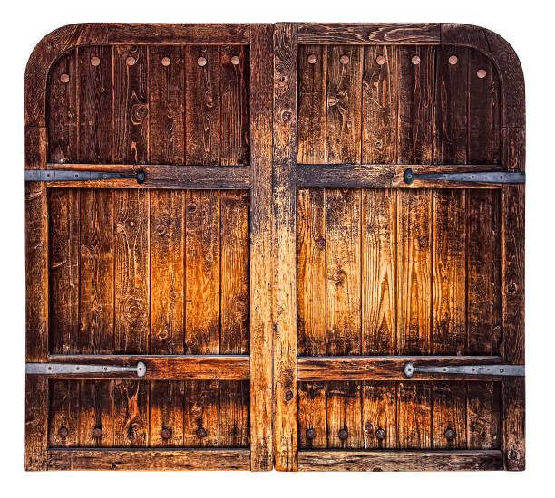 istock Antique Door Isolated on White 1395610707