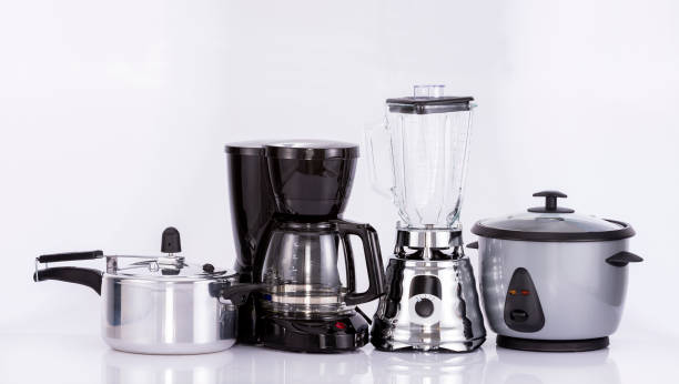 istock Small modern kitchen appliances - Isolated on neutral background 1395615186