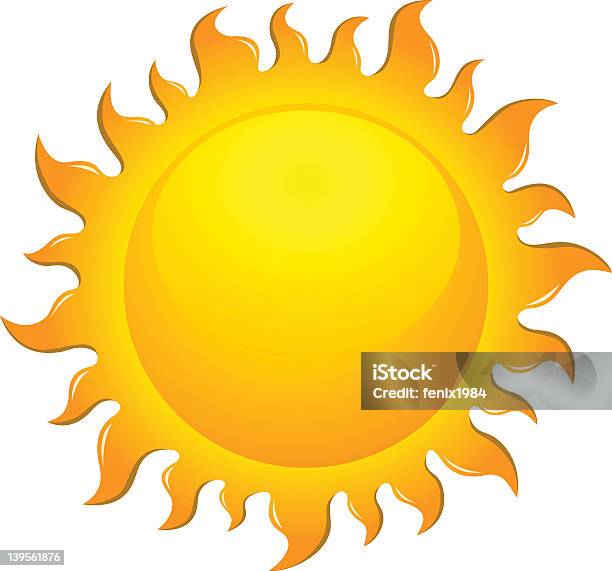 Símbolo Sol - Arte vetorial de stock e mais imagens de Luz Solar - Luz Solar, Sol, Símbolo de ícone