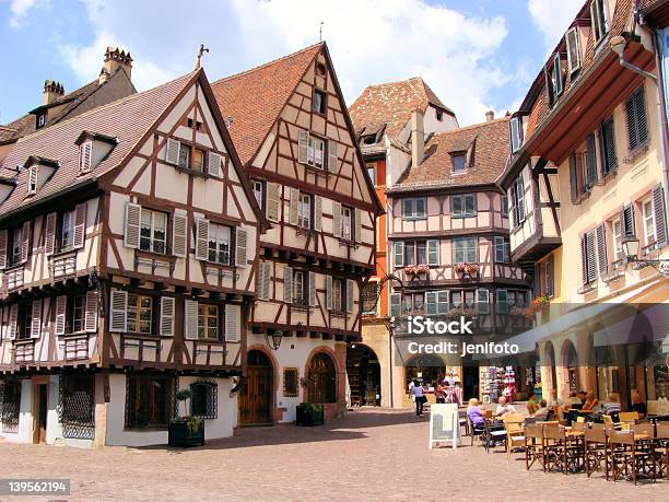 Timbered Houses Of Colmar France Stock Photo - Download Image Now - France, Colmar, Alsace