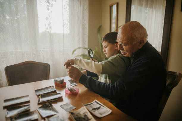 istock Grandson and grandpa spending time together 1395622724