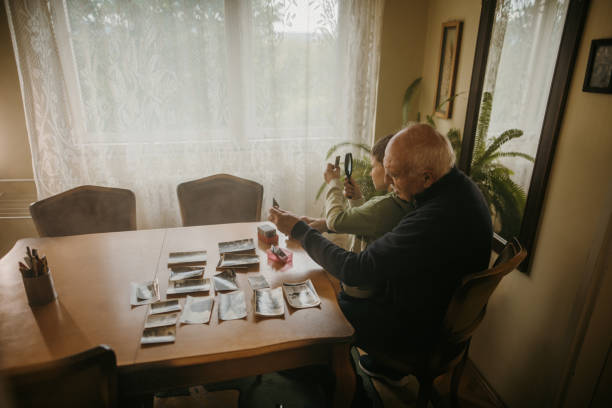 istock Grandson and grandpa spending time 1395622729