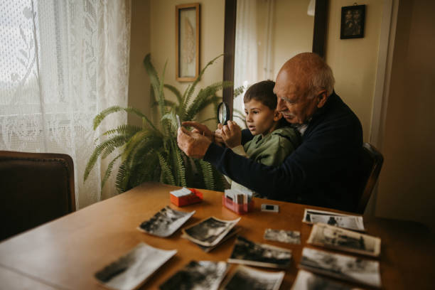 istock Grandson and grandpa spending time together 1395622749