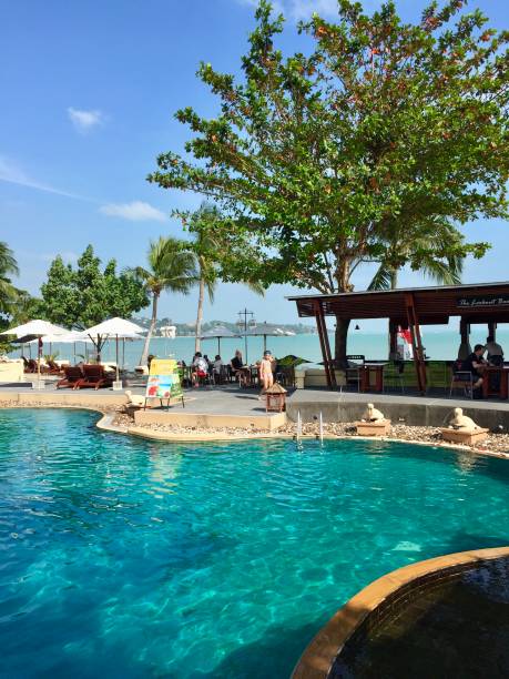 Samui, Thailand-December 18 2014: Samui Island is a hot vacation destination in Thailand. Here is a resort&spa on the beach in Samui.