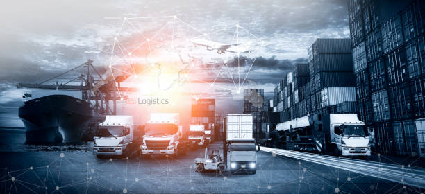 istock Smart technology concept with global logistics partnership Industrial Container Cargo freight ship, internet of things Concept of fast or instant shipping, Online goods orders worldwide 1395633243