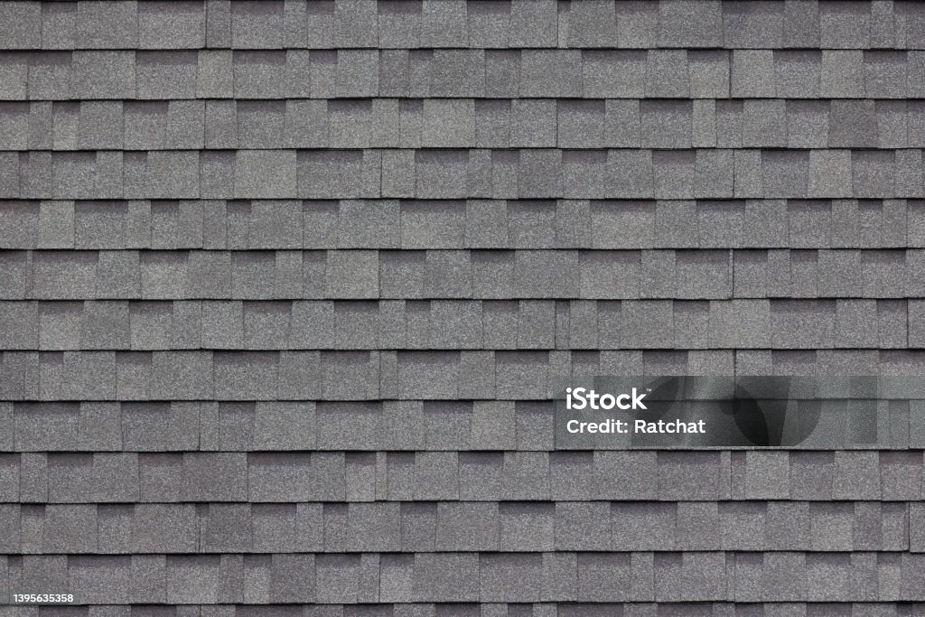 Dark Grey Asphalt Tiles Decoration On House Wall Or Roof Dark Grey Asphalt  Tiles Decoration On House Wall Or Roof Stock Photo - Download Image Now -  iStock