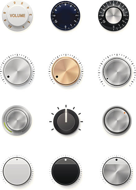 knobs set - nummernscheibe stock-grafiken, -clipart, -cartoons und -symbole