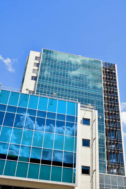 istock Elements of the facade of an office building 1395647154