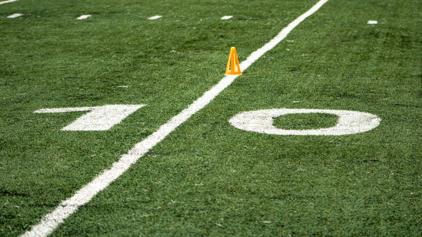istock 10 yards in a football field 1395651126
