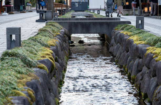 o açude na cidade de yamagata - weir - fotografias e filmes do acervo