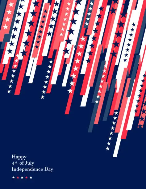 Vector illustration of Happy 4th of July Independence Day Background