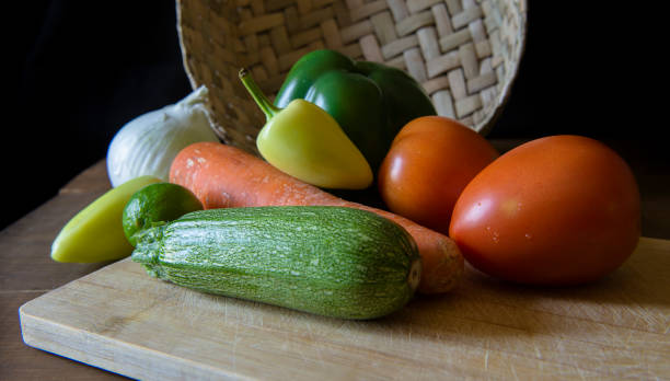 istock Vegan Food, Vegetables on a cutting board 1395668114