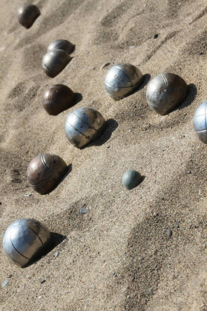 istock Playing of bocce in the sand 1395670498