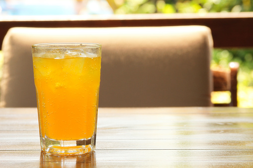 Glass of mango juice