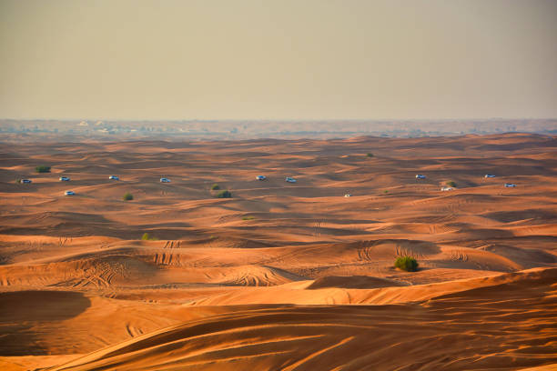 istock Vehicles in the desert 1395674105