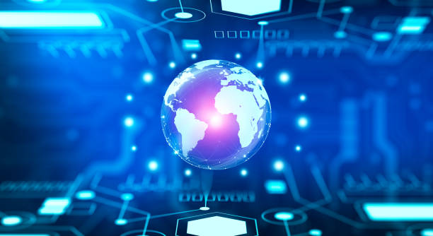 istock Global Social Network and Business Connection Concept.