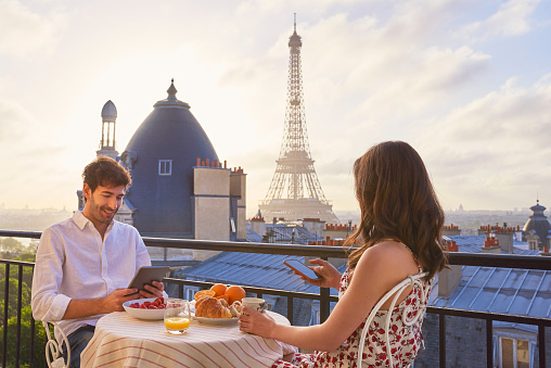 Nothing says honeymoon like a trip to Paris
