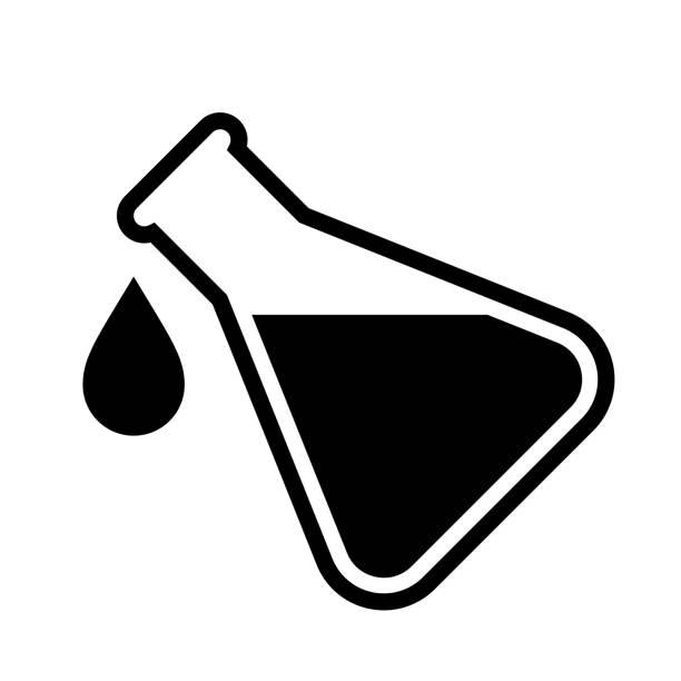 stockillustraties, clipart, cartoons en iconen met chemical reagent vector icon - vet voedingsstof