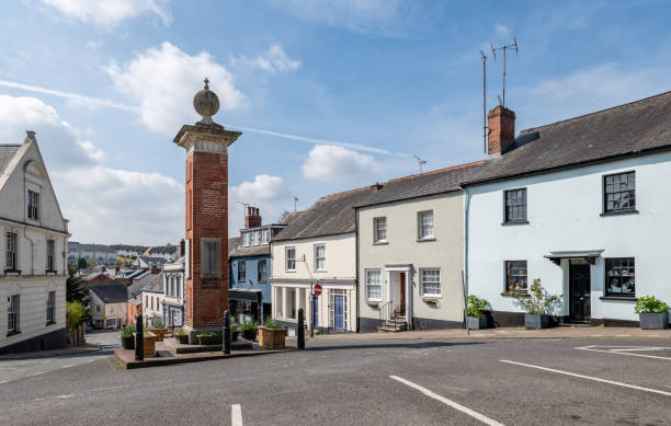 istock Tower in Ottery St Mary High Street 1395683528