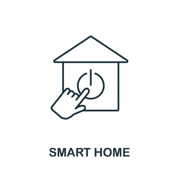 Vector illustration of Smart Home icon from iot collection. Simple line Smart Home icon for templates, web design and infographics