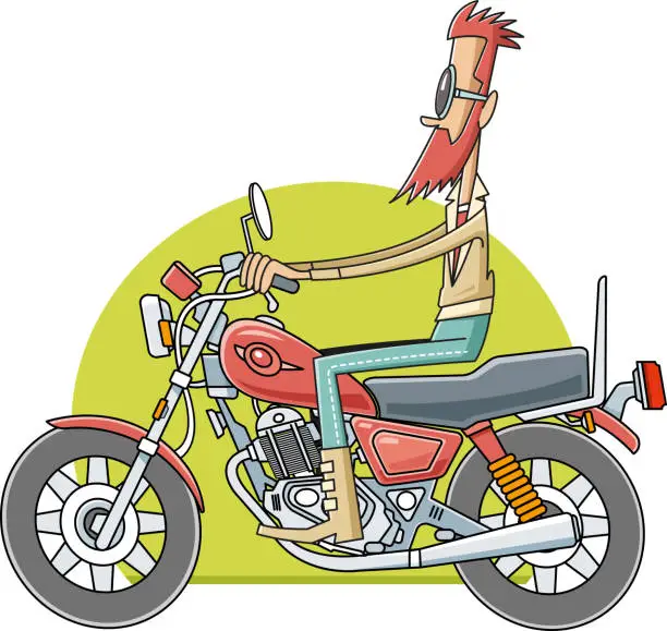 Vector illustration of MOTORCYCLE