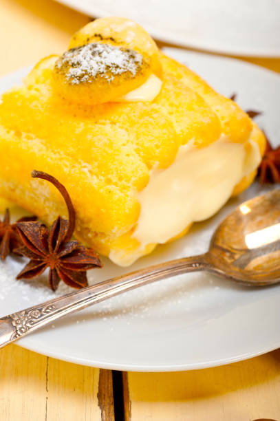 istock cream roll cake dessert and spices 1395689070