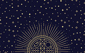 istock Space Sunburst Stars Design Background 1395693302