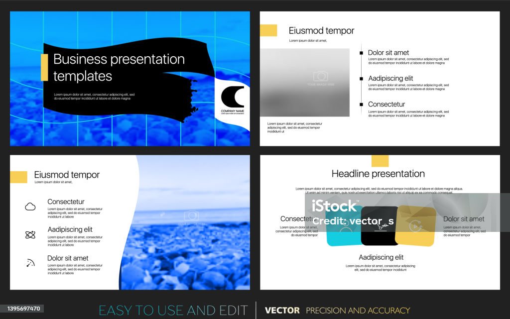 Draft Presentation Presentation And Slide Layout Template Stock Illustration - Download ...