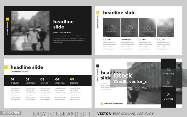 Layouting Slide Presentation And Slide Layout Template Stock Illustration - Download ...