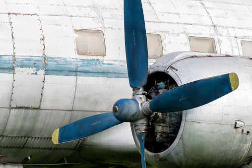 Propeller of an abandoned aircraft