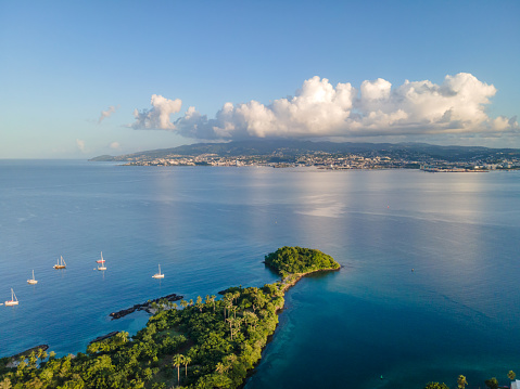 View to Fort-de-France from la Pointe du Bout, Les Trois-Ilets, Martinique, French Antilles