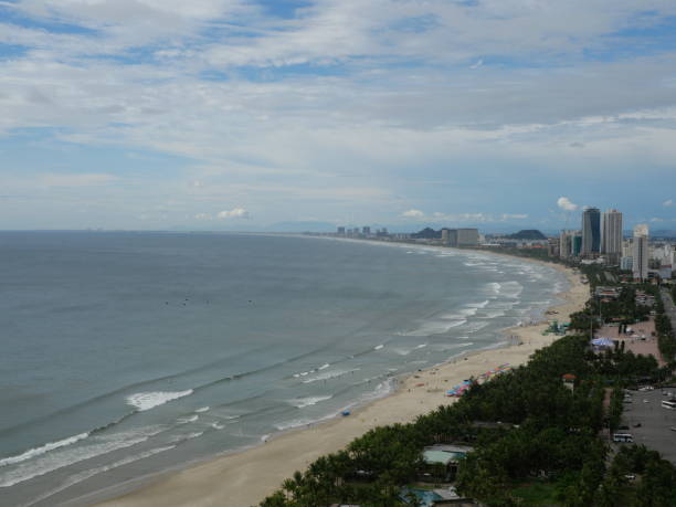 istock beach and city, Danang, vietnam's beach. 1395699973