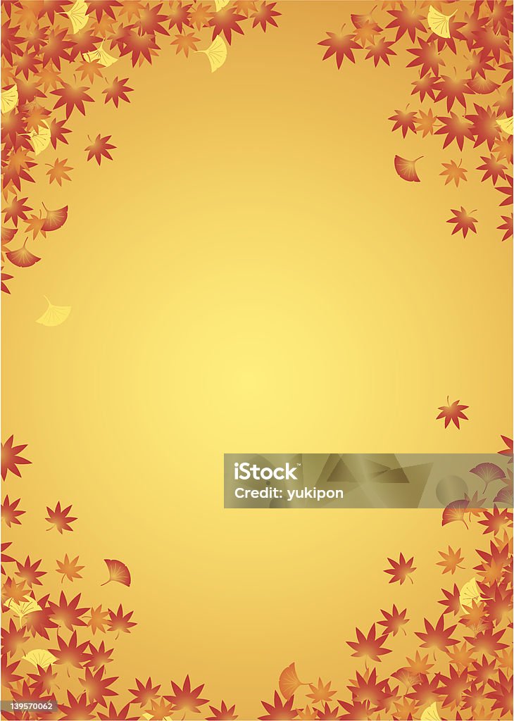 Fond de feuilles d'automne - clipart vectoriel de Automne libre de droits