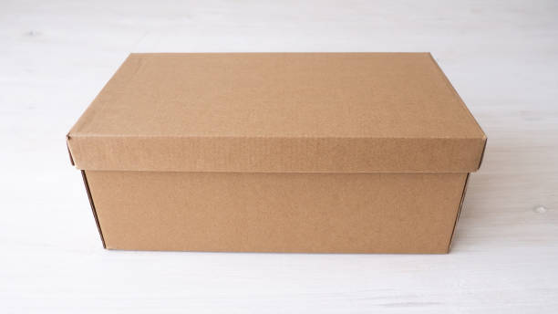 istock Cardboard box. Shoe box.Background and texture 1395701161