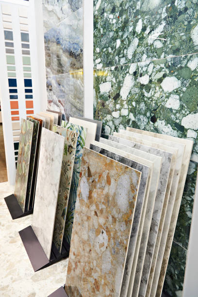 istock Porcelain stoneware tiles in store 1395704702
