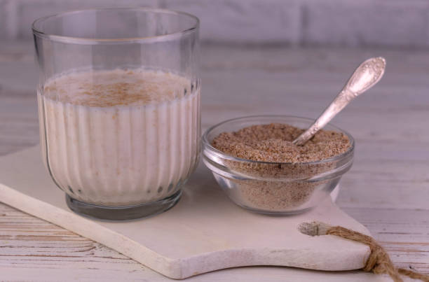 istock Yogurt with wheat bran. Healthy food. 1395705878