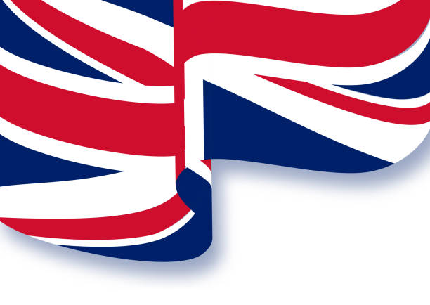 ilustraciones, imágenes clip art, dibujos animados e iconos de stock de fondo ondulado de la bandera de union jack - jubilee