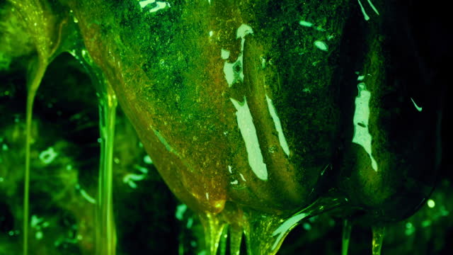 Green Alien Organism Dripping Slime