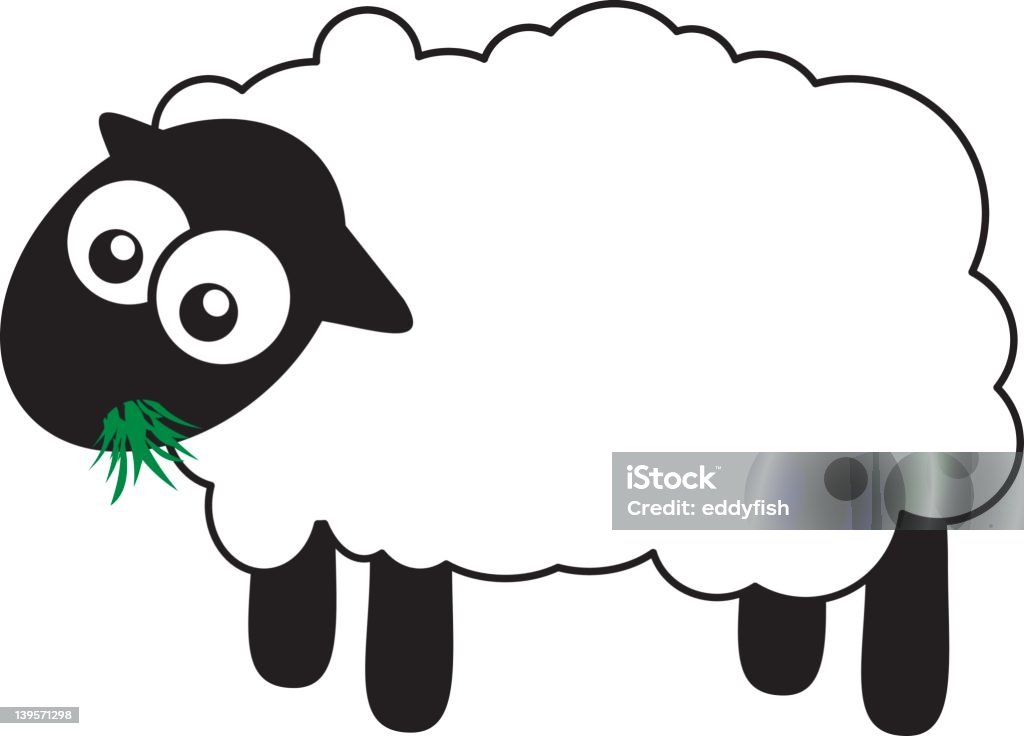 Faim de mouton - clipart vectoriel de Agneau - Animal libre de droits