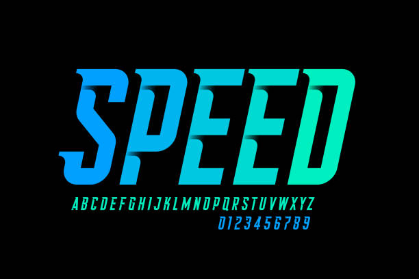 Speed font Clipart Vector PNG , SVG, EPS, PSD, AI