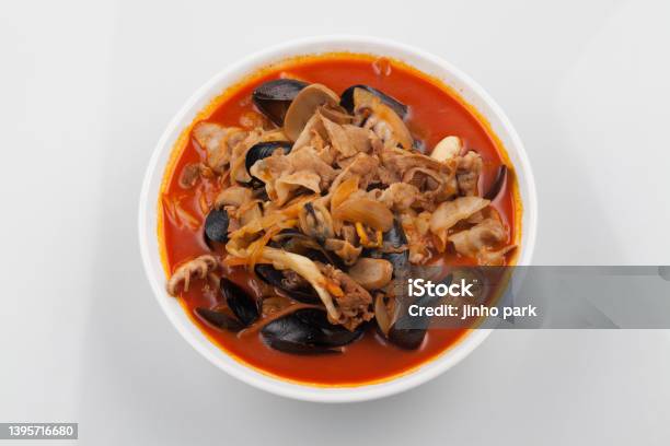 Champong Chinese Noodle Stock Photo - Download Image Now - Color Image, Horizontal, No People